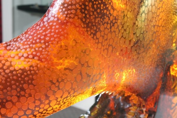 Art Glass Sculpture w /COA Jaromir Rybak - 9