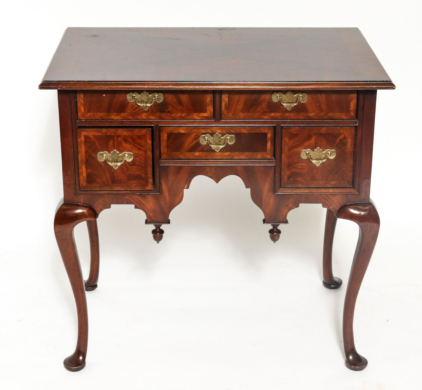 Queen Anne Manner Mahogany “John Alden” Lowboy (1 of 8)
