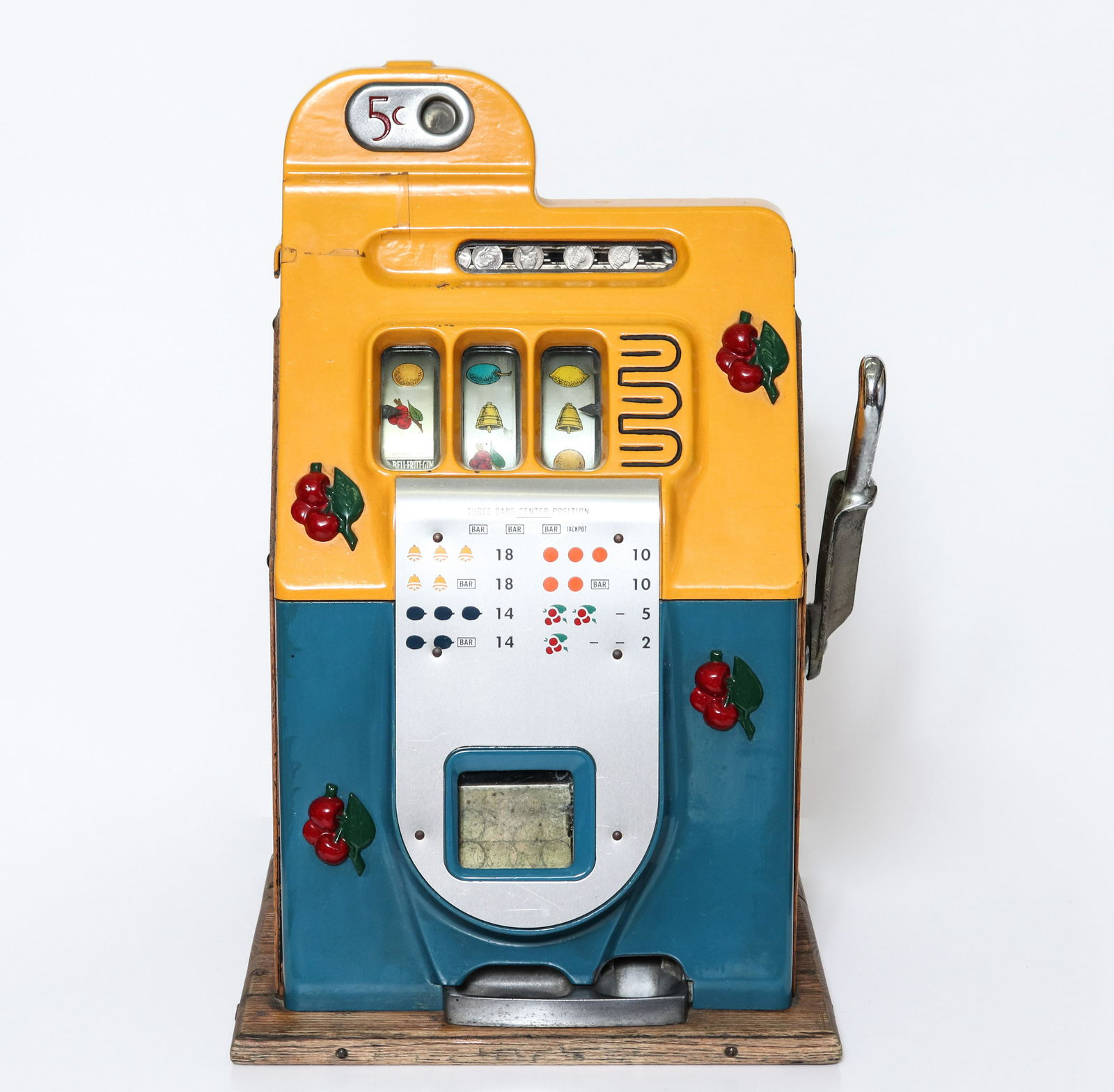 Mills 5-Cent "Cherry" Slot Machine, Vintage (1 of 7)