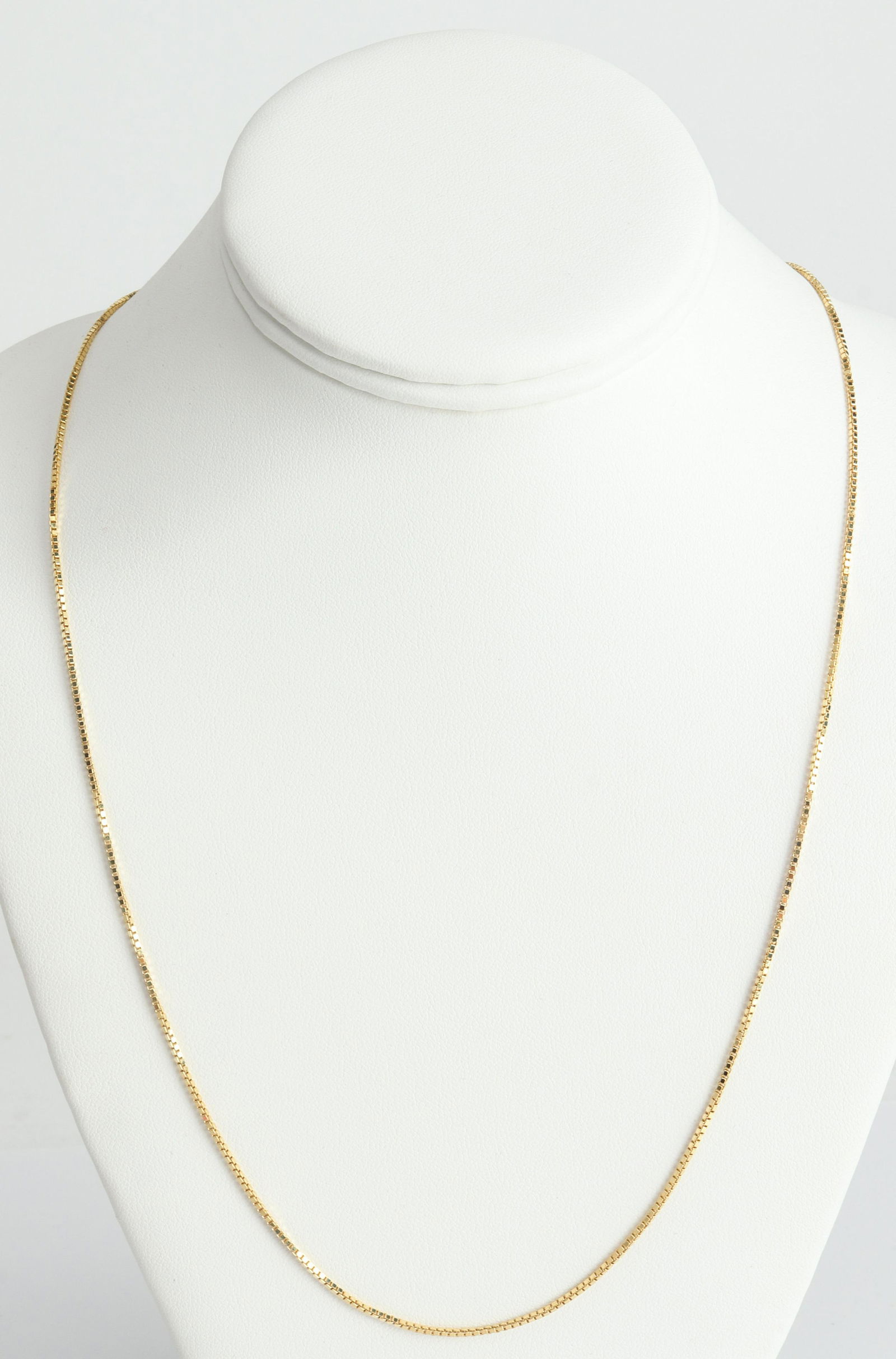 14K Yellow Gold Long Box Chain Necklace (1 of 4)