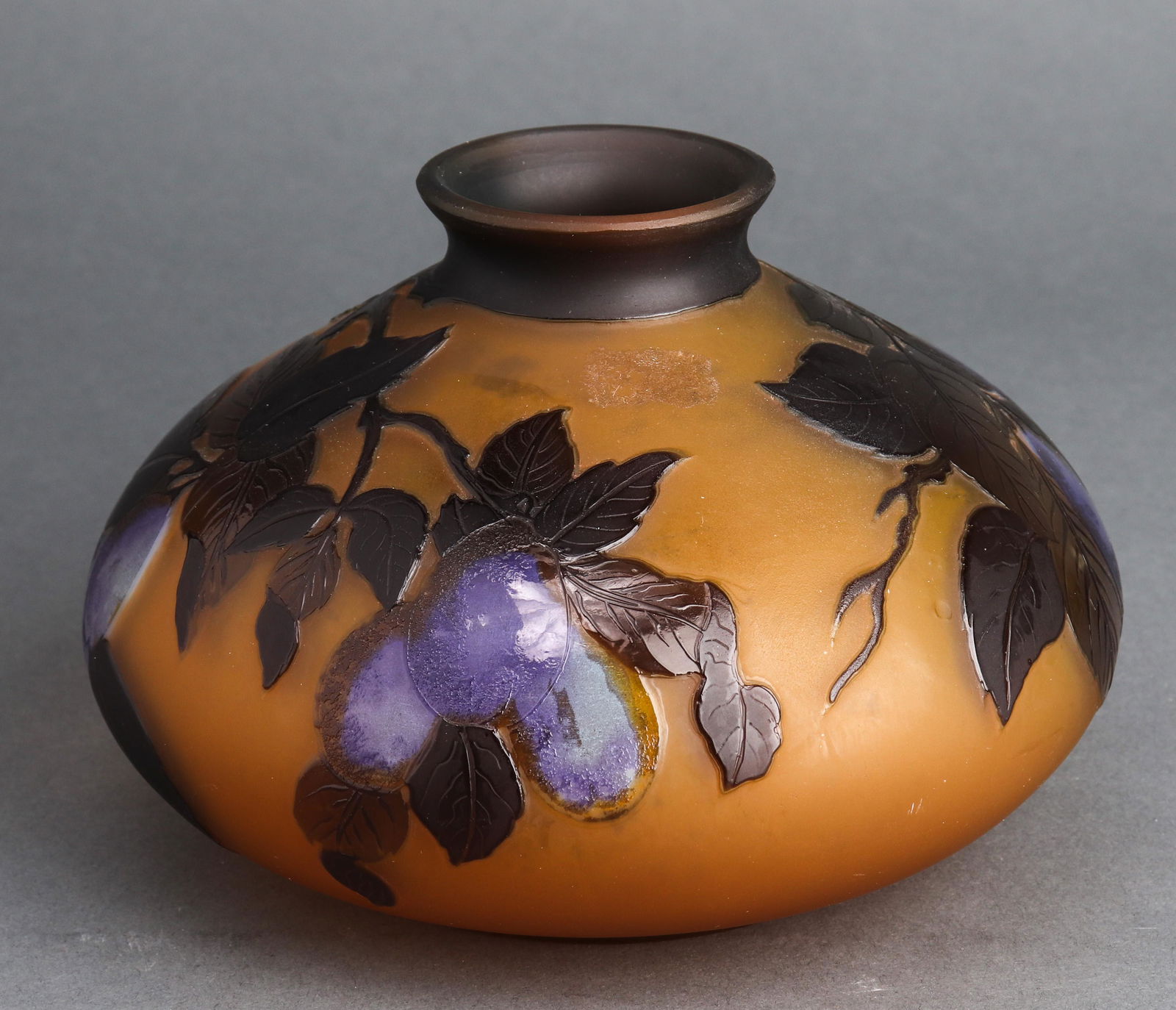 Signed Galle Art Nouveau Cameo Art Glass Vase (1 of 3)