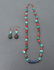 Tibetan Turquoise Coral & Lapis Jewelry, 2 pcs - 7