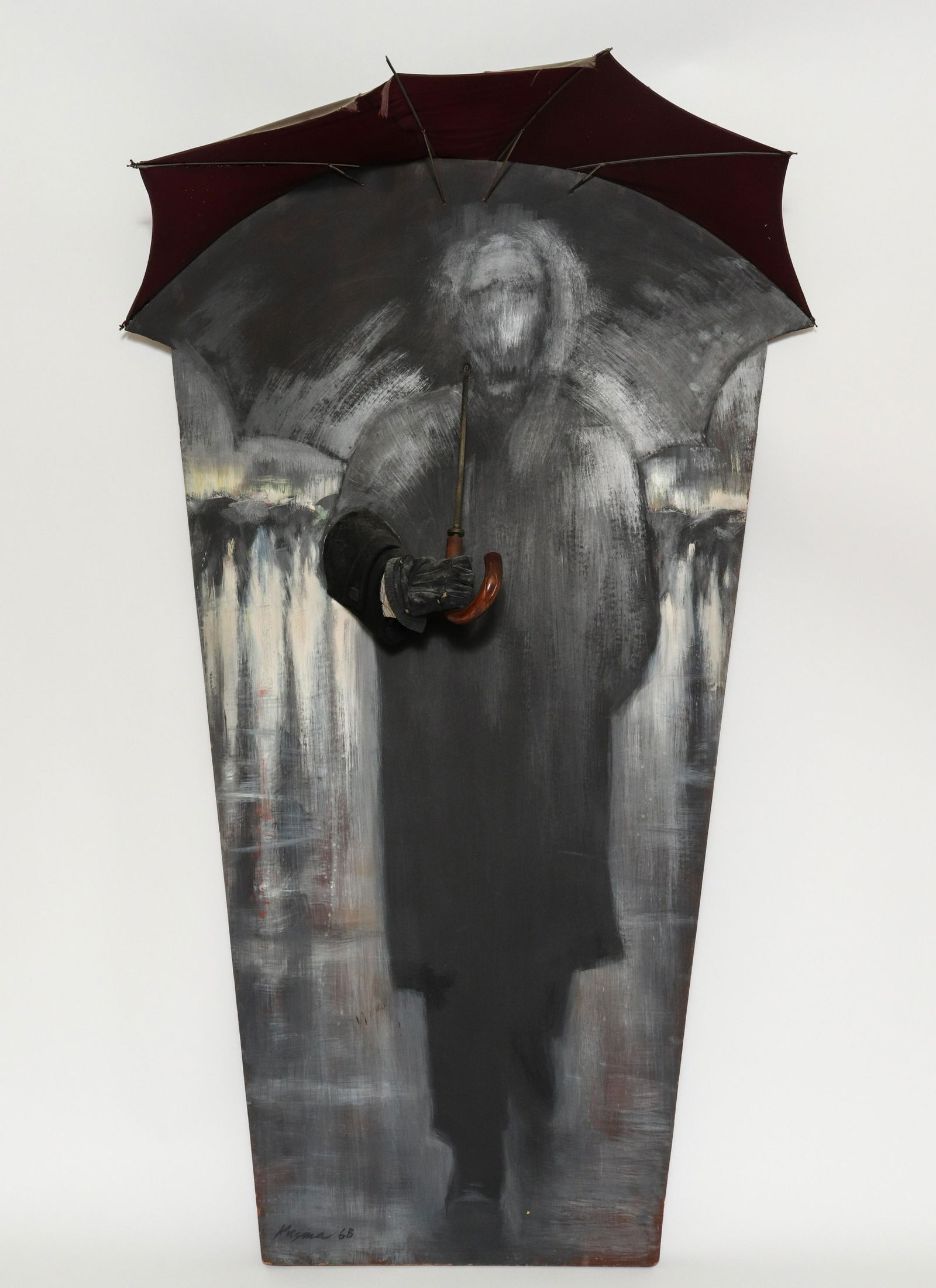 Stephen Kuzma "Umbrella Man No. 2" Mixed Media (1 of 7)