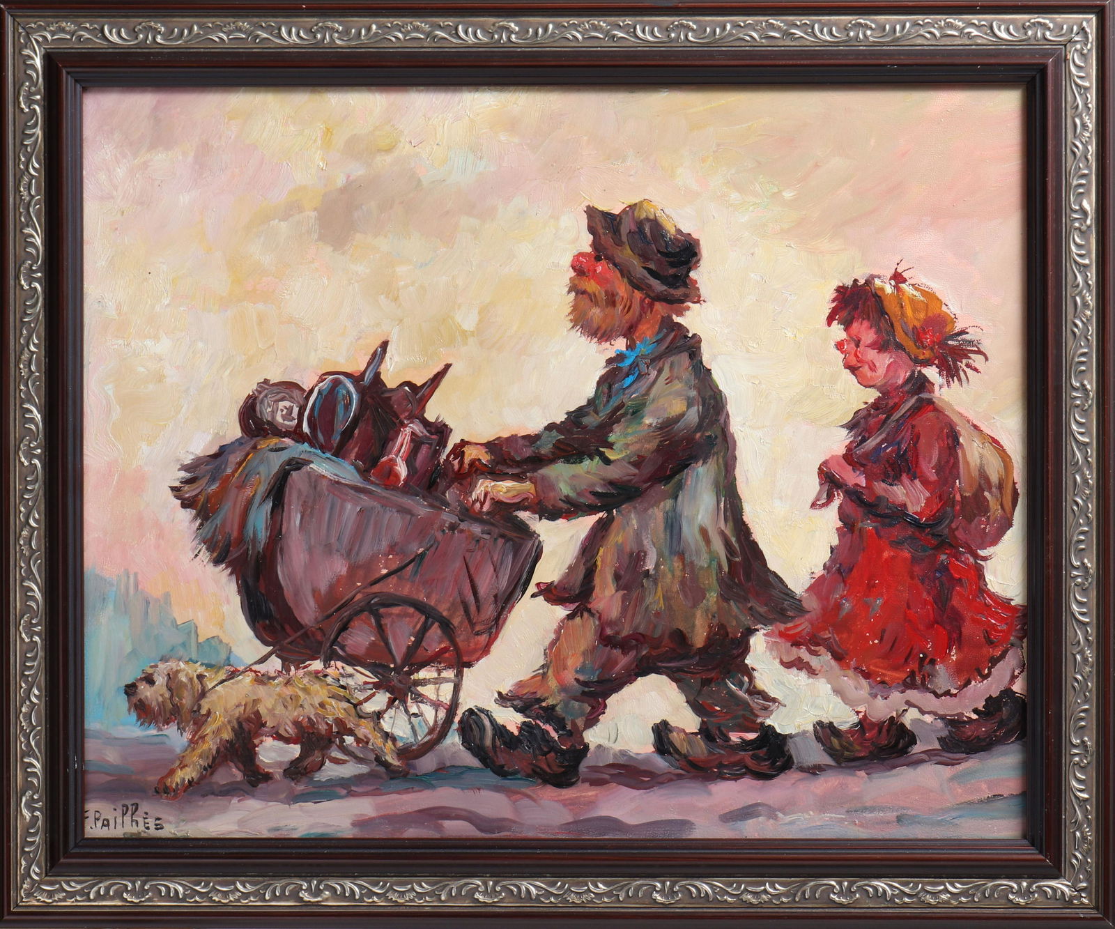 Fred Pailhes "On the Road" Oil on Panel (1 of 5)