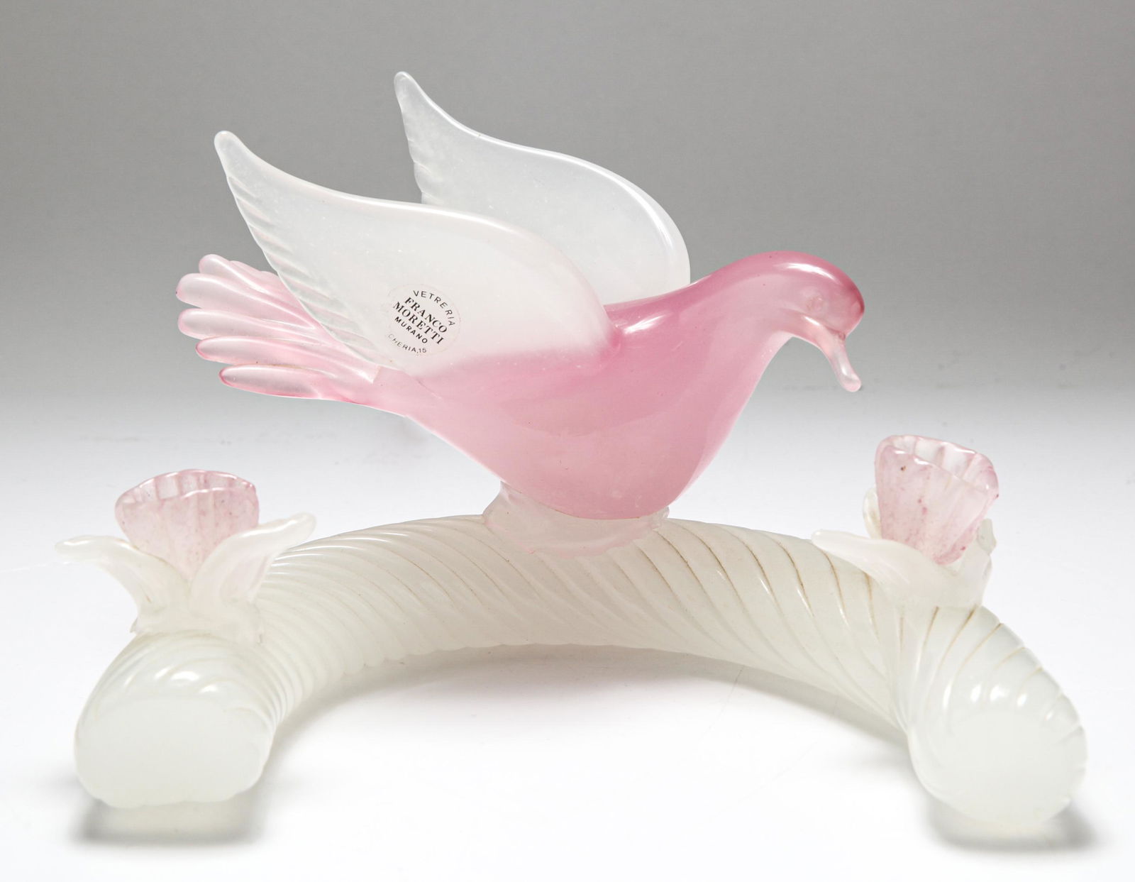 Franco Moretti Murano Glass Bird Candleholder (1 of 7)