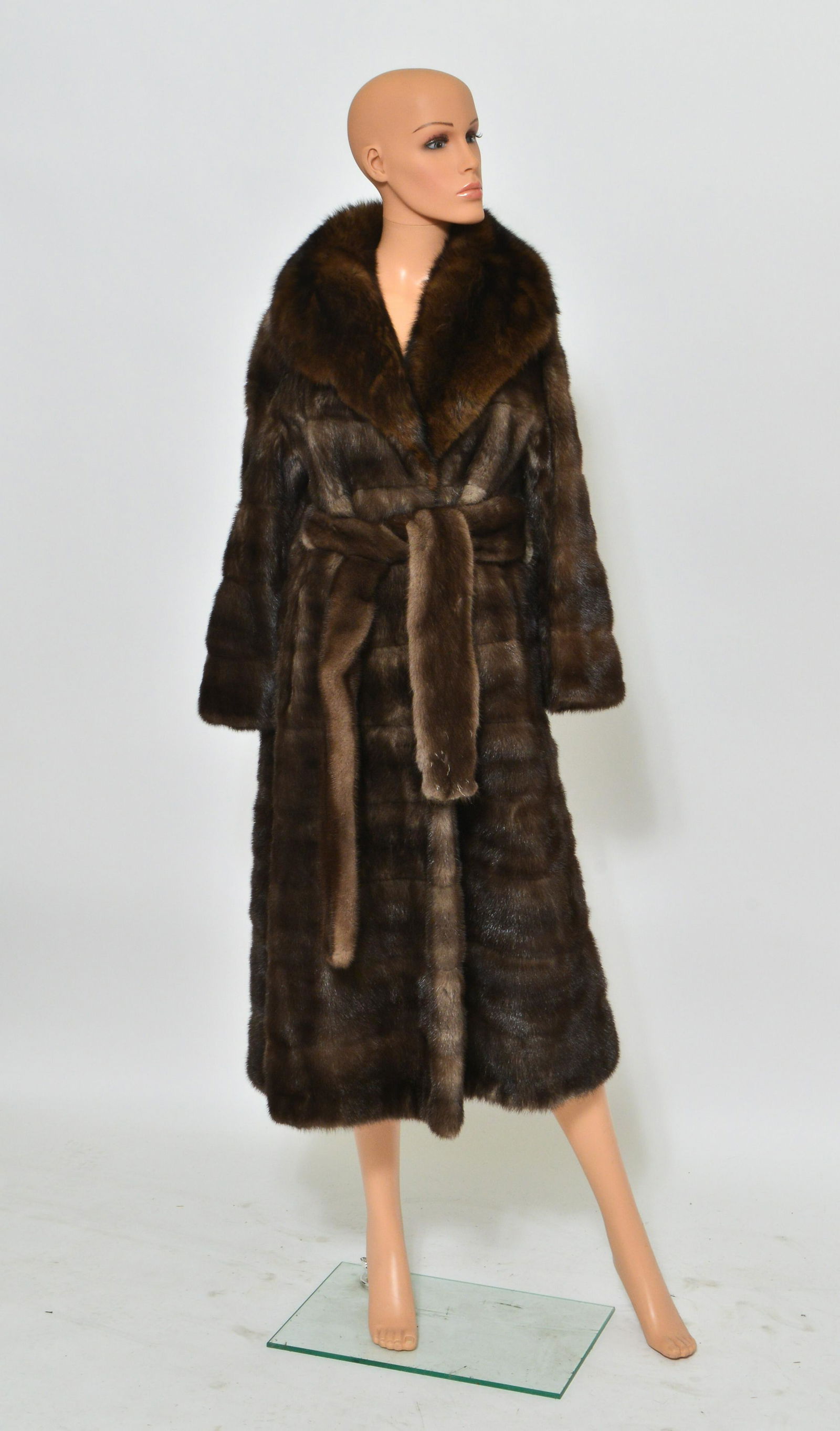 Ben Kahn Beaver and Mink Fur Coat (1 of 5)