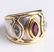 Boris Lebeau Platinum & 18K Diamond & Ruby Ring