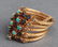 18K Yellow Gold Diamond, Turquoise & Sapphire Ring - 3