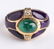 18K Yellow Gold Emerald & Diamond & Amethyst Ring - 2