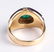 18K Yellow Gold Emerald & Diamond & Amethyst Ring - 4