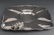 Ornate Silver Center Bowl & Tray with Grape Motif - 5