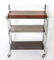 Mid-Century Chrome Rolling Bar Cart
