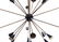 Stilnovo Attrib. Modern Black Sputnik Chandelier - 2