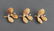 Collection of Three 18K Yellow Gold & Diamond Pins
