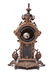 Baroque Style Bronze Mounted Mantel Clock, Antique - 4