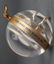 Tiffany & Co. Acrylic Sphere & Brass Desk Clock - 2