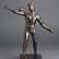 Cast Metal Man Balancing on Ball Figural Sculpture - 2