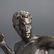 Cast Metal Man Throwing Brick Figural Sculpture - 3