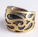 Blackened Silver & 18K Yellow Gold Ornate Ring - 2