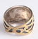 Blackened Silver & 18K Yellow Gold Ornate Ring - 3