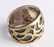 Blackened Silver & 18K Yellow Gold Ornate Ring - 4
