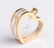 14K Yellow Gold & Diamond Acrylic Heart Pendant - 3