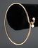 14K Yellow Gold & Glass Bead Bangle Bracelet