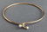 14K Yellow Gold & Glass Bead Bangle Bracelet - 2