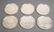 Georg Jensen Danish Sterling Coasters, 6 - 3