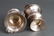 Sterling Silver Small Urns, Rose Motif, Pair - 4