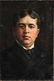 A.M. Graves Portrait of a Man Oil on Canvas