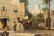 J.C. Frisch Orientalist Scene Oil on Canvas - 5
