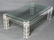 Modern Acrylic Coffee Table w Glass Top - 4