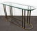 Modern Brass And Glass Oval Console Table - 3