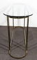 Modern Brass And Glass Oval Console Table - 6
