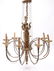 Neoclassical Manner Brass 8-Arm Chandelier
