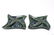 Ceramic Starfish Motif Serving Dishes, Pair