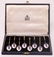 English Silver & Enamel Demitasse Spoons, 8