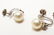 14K White Gold, Diamonds & Pearls Earrings Pr - 2