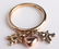 14K Tri-Gold Children & Heart Charm Ring - 3