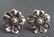 Anne King Silver & 18K Yellow Gold Flower Earrings