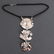Silver Moon Face Pendant On Milor Italian Cord - 2