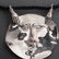 Silver Moon Face Pendant On Milor Italian Cord - 3