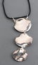 Silver Moon Face Pendant On Milor Italian Cord - 5