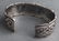 Navajo Indian Silver & Turquoise Cuff Bracelet - 3
