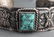 Navajo Indian Silver & Turquoise Cuff Bracelet - 4