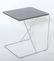 Modern Glass & Metal Side C-Table - 2