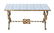 Tile Top & Wrought Iron Low Tables, Pr - 2