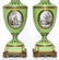 Neoclassical Manner Porcelain & Bronze Lamps, Pr - 2