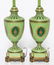 Neoclassical Manner Porcelain & Bronze Lamps, Pr - 4